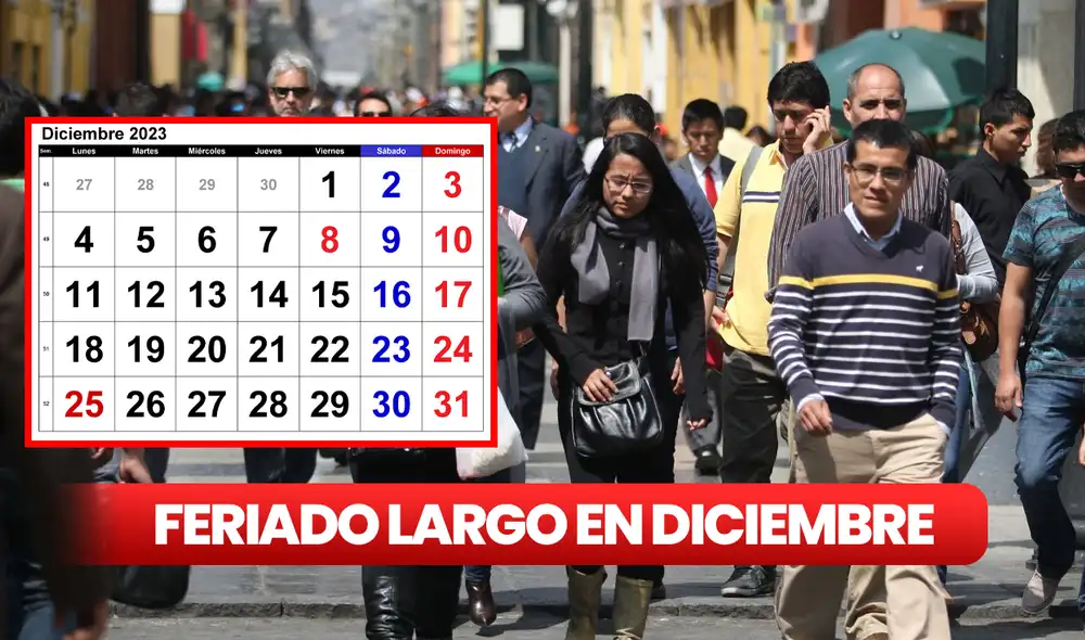 Averigua cuántos días tienes libres durante este fin de semana largo de diciembre. Foto: composición de Jazmín Ceras/LR/Andina/Calendarpedia