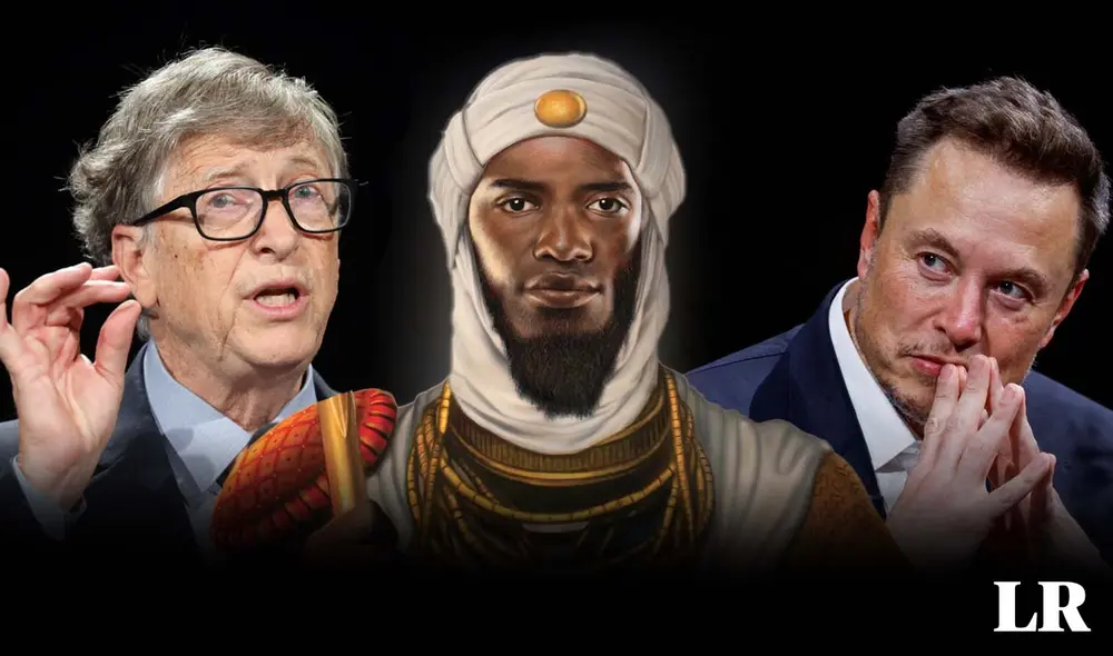 Mansa Musa logró amasar una fortuna mayor a los US$400.000, superando de lejos a los hombre más ricos del mundo, según Forbes. Foto: composición LR/AFP Mansa Musa logró amasar una fortuna mayor a los US$400.000, superando de lejos a los hombre más ricos del mundo, según Forbes. Foto: composición LR/AFP