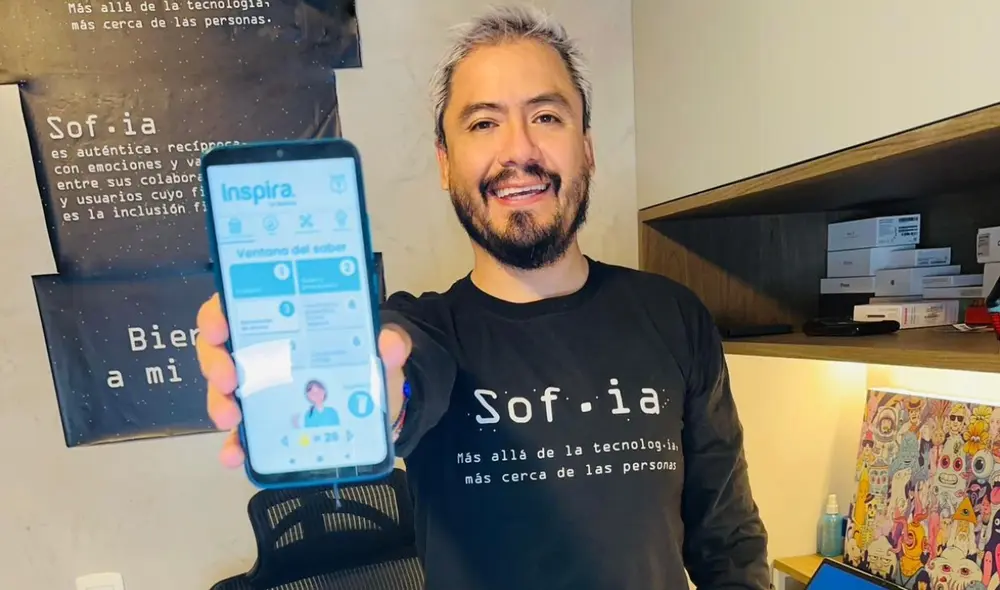 Inspira es una aplicación de educación financiera para Android creada por el peruano Alfredo Nuñez, CEO de Sof.ia. Foto: Sof.ia