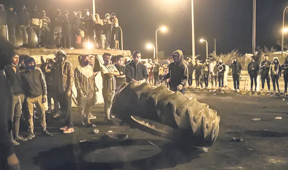 Protestas en Barrio Chino. Pobladores demandan mejores condiciones laborales en Ica. Foto: difusión Protestas en Barrio Chino. Pobladores demandan mejores condiciones laborales en Ica. Foto: difusión