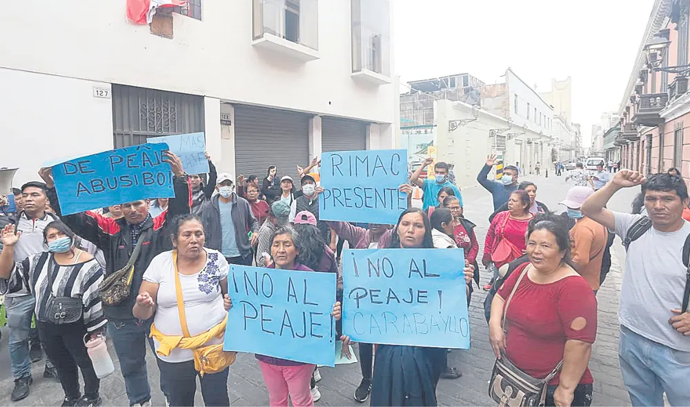 Reclamo. Los vecinos de Lima norte, que son los directos afectados con el cobro de peajes, piden que haya rutas alternas para poder circular libremente. Foto: difusión
