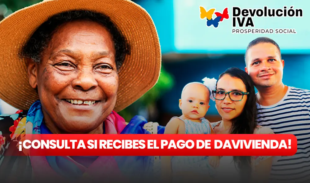Mira AQUÍ el NUEVO LINK para que consultes si recibes el pago por Davivienda de la Devolución del IVA 2023. Foto: composición LR/Prosperidad Social