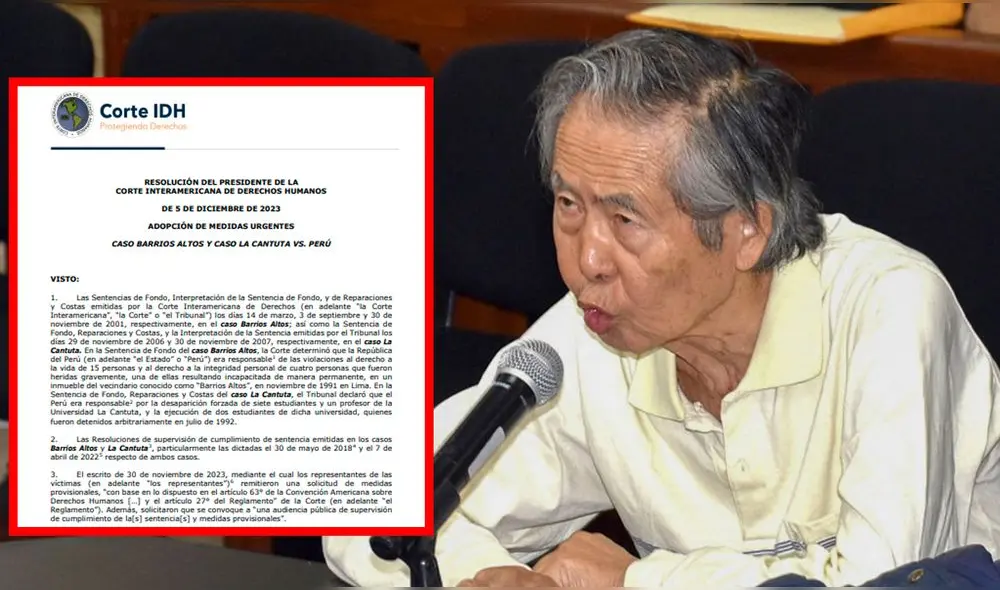Corte IDH resolverá si indulto de Alberto Fujimori cumple condiciones establecidas. Foto: composición La República/ Andina/ difusión-Video: LR Corte IDH resolverá si indulto de Alberto Fujimori cumple condiciones establecidas. Foto: composición La República/ Andina/ difusión-Video: LR
