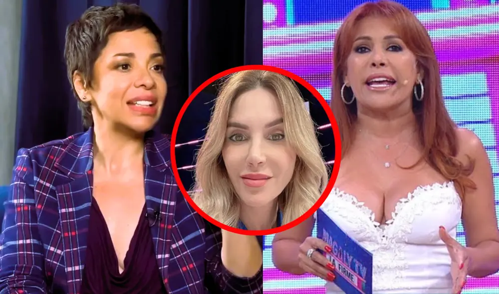 Juliana Oxenford no ha dudado en responderle a Magaly Medina tras señalar que tiene un bajo rating. Foto: composición LR/YouTube/Henry Spencer/ATV/Instagram/Juliana Oxenford