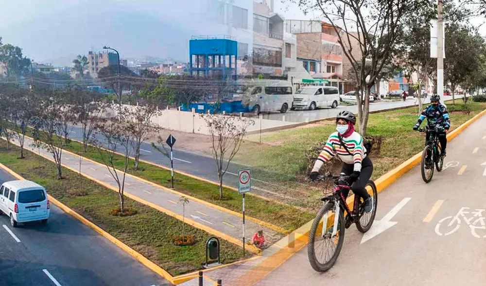Gestión del alcalde Jesús Maldonado afirmó que duplicará la cantidad de ciclovías en el distrito. Foto: composición LR