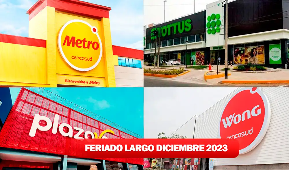 Las distintas cadenas de supermercados mantendrán su atención este 8 y 9 de diciembre a pesar de que son feriados. Foto: composición LR