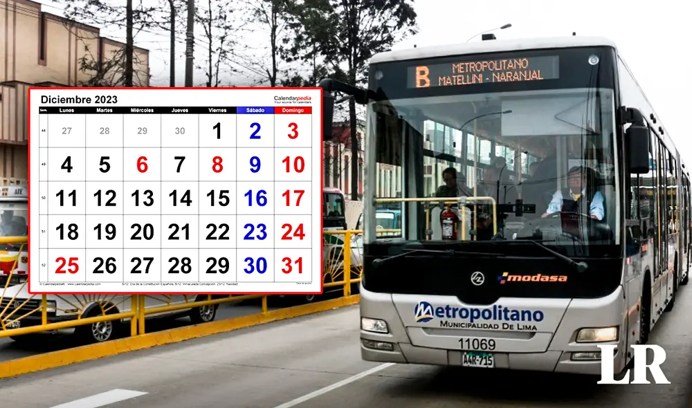 ATU informó las horas en que operará el servicio del Metropolitano. Foto: composición LR/Fabrizio Oviedo