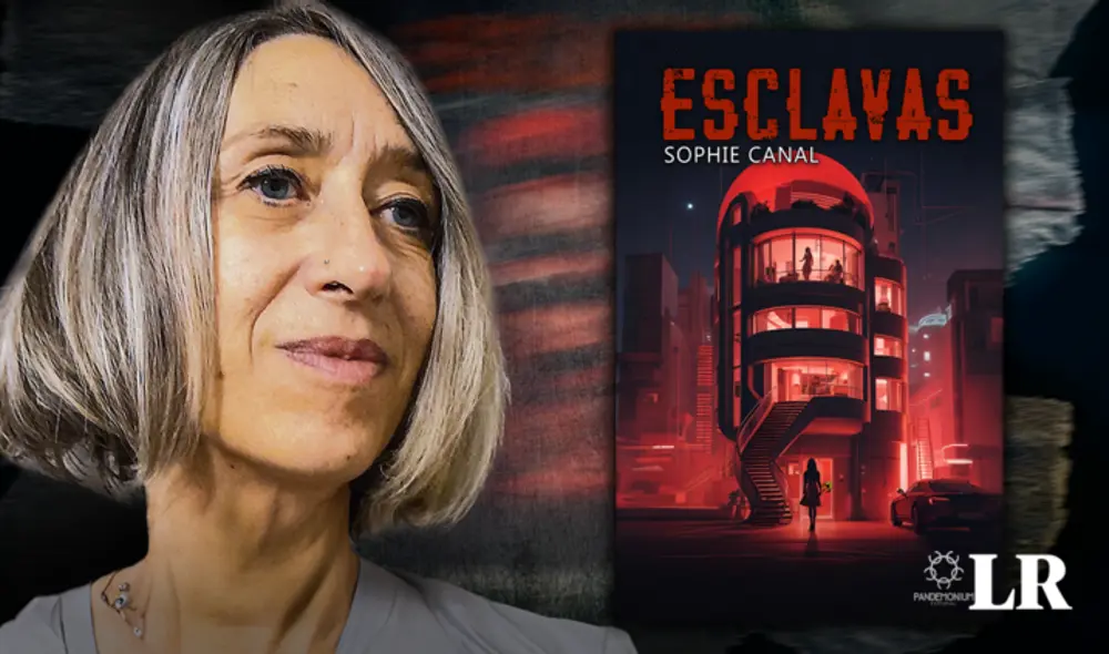 El libro 'Esclavas', de Sophie Canal, fue presentado en la Feria Ricardo Palma por José Güich y Gabriela Arciniegas. Foto: composición de Jazmin Ceras/LR/Pandemonium