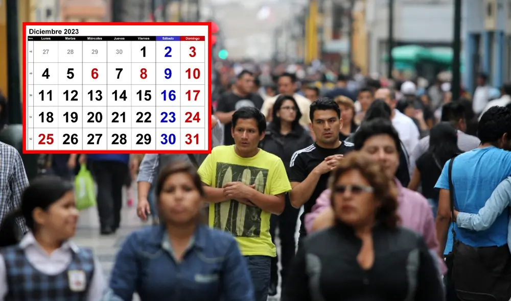 El siguiente feriado de 2023 es el 25 de diciembre. Foto: composición LR/Calendarpedia El siguiente feriado de 2023 es el 25 de diciembre. Foto: composición LR/Calendarpedia