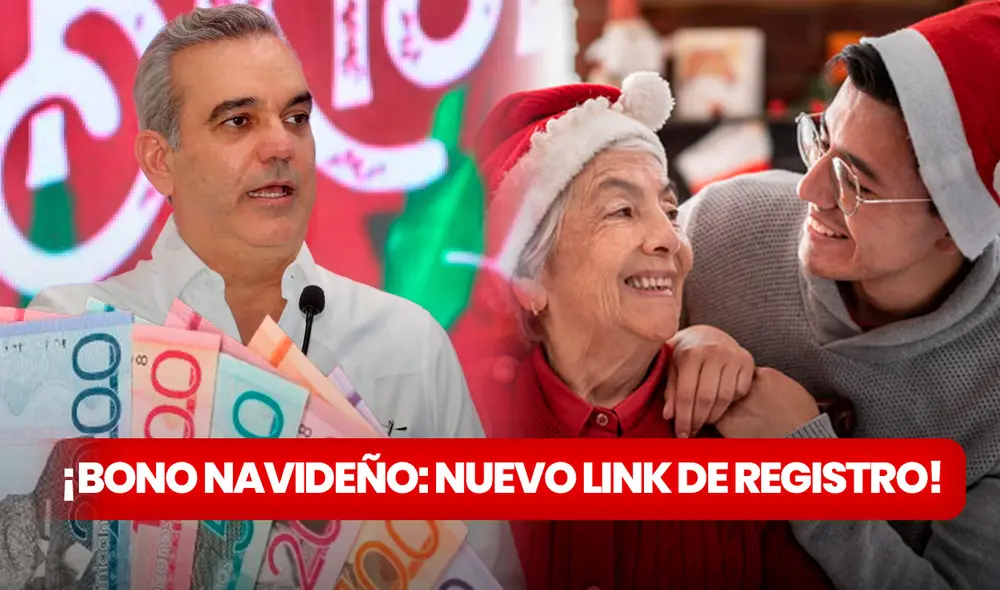 El cobro de los 1.500 pesos del Bono Navideño se confirma con la llegada de un código TuEfectivo por SMS. Foto: composición LR / Gobierno de República Dominicana / Freepik