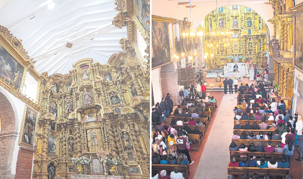 Visiones. Dos imágenes en las que se puede apreciar la belleza arquitectónica (en la primera) y el interior del templo con los feligreses (en la segunda foto). Foto: difusión Visiones. Dos imágenes en las que se puede apreciar la belleza arquitectónica (en la primera) y el interior del templo con los feligreses (en la segunda foto). Foto: difusión