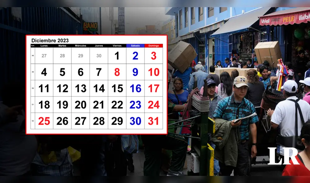 Conoce la cantidad de días libres que puedes disfrutar durante el último fin de semana largo del 2023. Foto: composición de Fabrizio Oviedo/LR/Andina Conoce la cantidad de días libres que puedes disfrutar durante el último fin de semana largo del 2023. Foto: composición de Fabrizio Oviedo/LR/Andina