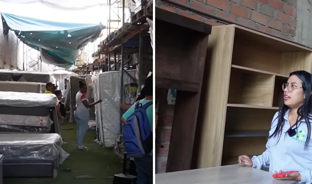 El almacén de Comas también remata artículos del hogar y calzados. Foto: composición LR/captura de YouTube/Julito TV