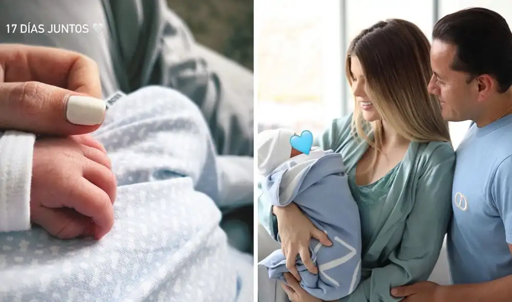 Brunella Horna vive con mucha emoción su maternidad desde hace dos semanas. Foto: composición LR / Instagram Brunella Horna