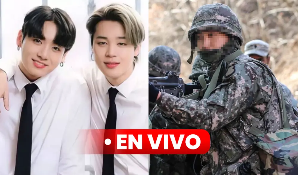 Los últimos integrantes de BTS en enlistarse al servicio militar son Jimin y Jungkook. Foto: composición LR/Hybe/Yonhap