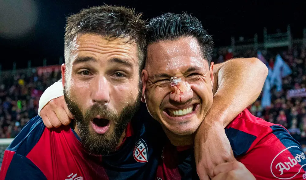 Gianluca Lapadula se lució con un gol en el triunfo de los de Cerdeña. Foto: Cagliari Calcio Gianluca Lapadula se lució con un gol en el triunfo de los de Cerdeña. Foto: Cagliari Calcio