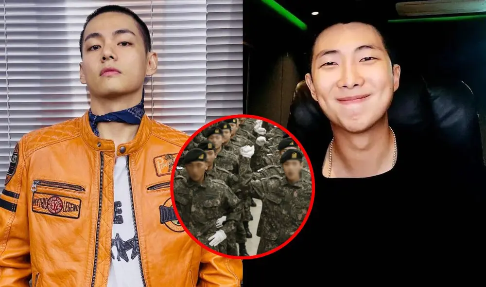 Namjoon y Taehyung iniciaron su servicio militar en el Centro de Entrenamiento del Ejército en Yeonmu, Nonsan. Foto: composición LR/Weverse/Naver