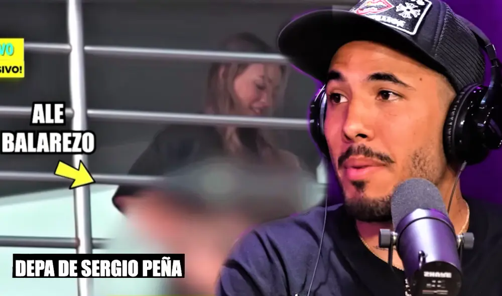 La modelo Ale Balarezo jugaba con la hija de Sergio Peña y Valery Revello cuando la grabaron las cámaras de 'Amor y fuego'. Foto: composición LR/Willax TV/YouTube/La Lengua
