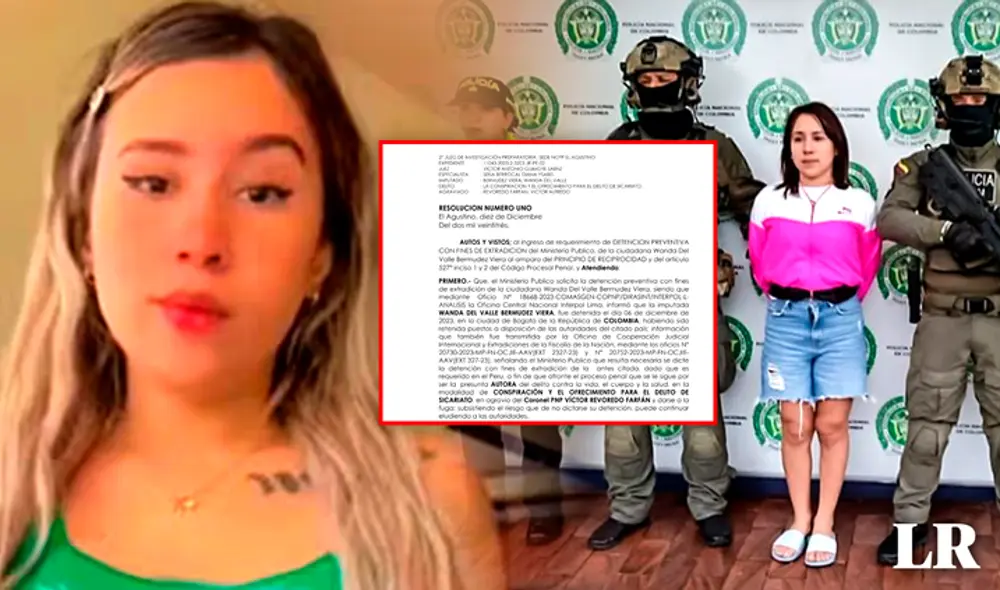 Wanda del Valle es acusada de ofrecer 40.000 dólares para atentar contra la vida del coronel PNP Víctor Revoredo. Foto: Composición LR/Gerson Cardoso/Facebook/Wanda del Valle/PNP