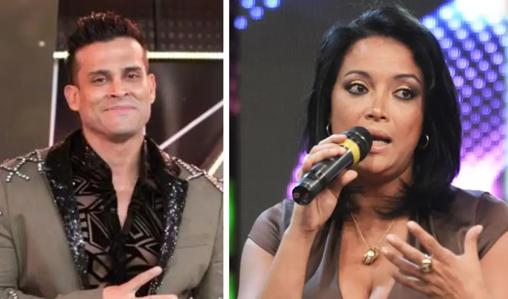Christian Domínguez y Mariella Zanetti se conocieron mientras ambos trabajaban en América Televisión. Foto: Composición LR/Captura América TV