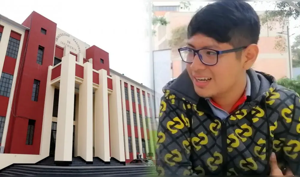 El joven afirmó que durante su estadía en la UNI solo 'sufrió' con un curso. Foto: composición LR/Andina