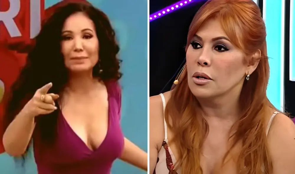 Janet Barboza y Magaly Medina estuvieron frente a frente por última vez en marzo del 2022. Foto: composición LR/captura de América TV/captura de ATV