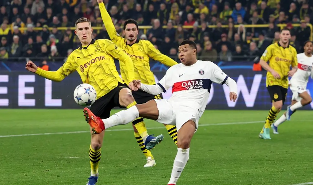 Kylian Mbappé anotó, pero no le convalidaron el tanto por off-side. Foto: EFE