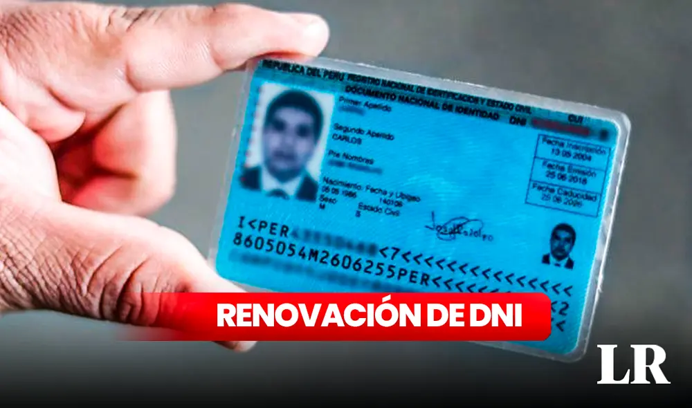 Te mostramos el paso a paso para renovar tu DNI. Foto: composición LR/Andina