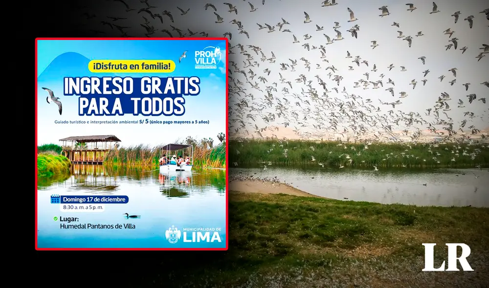 Pantanos de Villa se ubica en Chorrillos. Foto: composición de Fabrizio Oviedo/La República Pantanos de Villa se ubica en Chorrillos. Foto: composición de Fabrizio Oviedo/La República