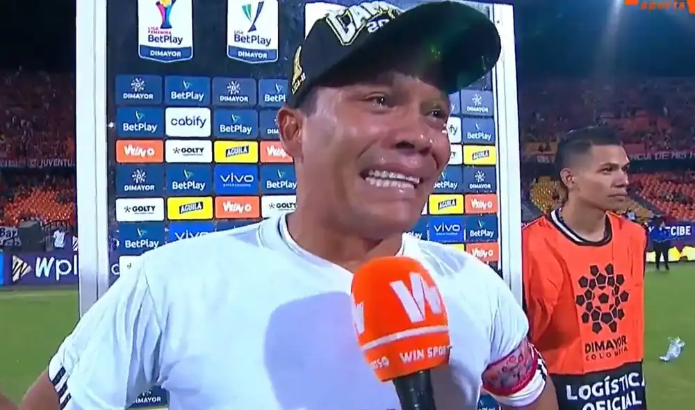 El delantero de Junior de Barranquilla salió goleador y campeón en el fútbol colombiano. Foto: captura/Win Sports