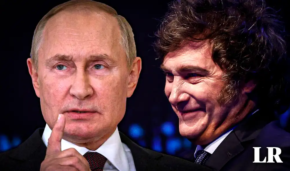 El presidente de Rusia, Vladimir Putin respondió a una pregunta sobre el nuevo gobierno del libertario. Foto: composición de Gerson Cardoso/LR/EFE. Foto: @Sepa_mass