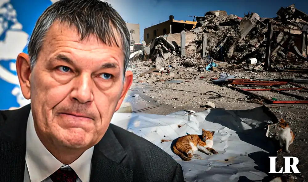 Philippe Lazzarini, jefe de la Agencia de la ONU para los Refugiados Palestinos (UNRWA), consideró a Gaza como "el infierno de la Tierra". Foto: composición de Gerson Cardoso/La República/EFE/CDN Philippe Lazzarini, jefe de la Agencia de la ONU para los Refugiados Palestinos (UNRWA), consideró a Gaza como "el infierno de la Tierra". Foto: composición de Gerson Cardoso/La República/EFE/CDN