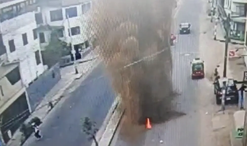 La fuga de gas fue finalmente controlada. Foto: difusión