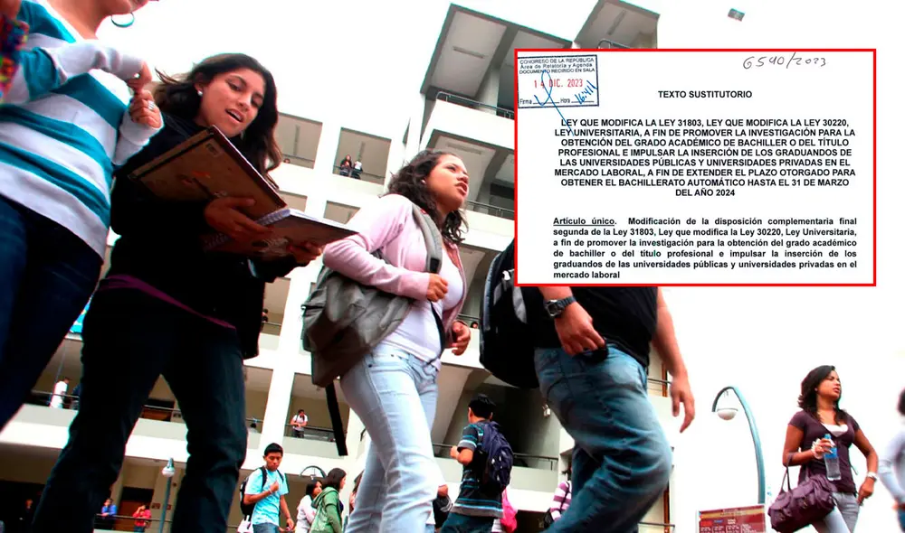 Congreso, bachillerato automático. Foto: composición La República