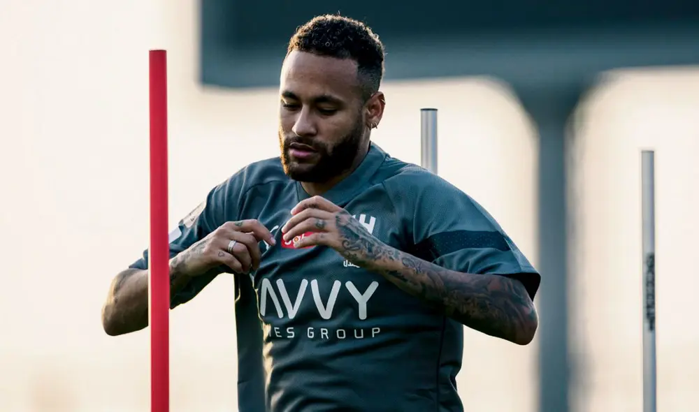 Neymar solo jugó 5 partidos con los azules antes de romperse los ligamentos con Brasil. Foto: Al Hilal