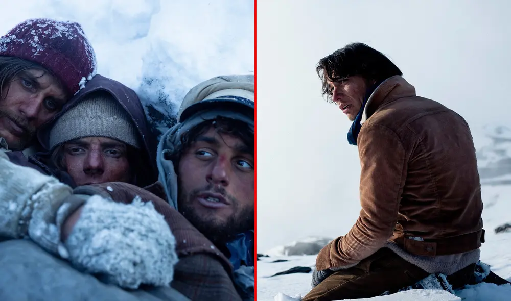 ‘La sociedad de la nieve’ relata los terroríficos momentos que vivieron los pasajeros del vuelo 571 de la Fuerza Aérea Uruguaya. Foto: composición LR/Netflix