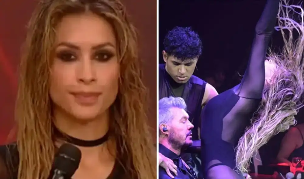 Milett Figueroa hizo a Tinelli parte de su coreografía en la última edición del 'Bailando 2023'. Foto: composición LR/Captura YouTube/Bailando 2023/Instagram