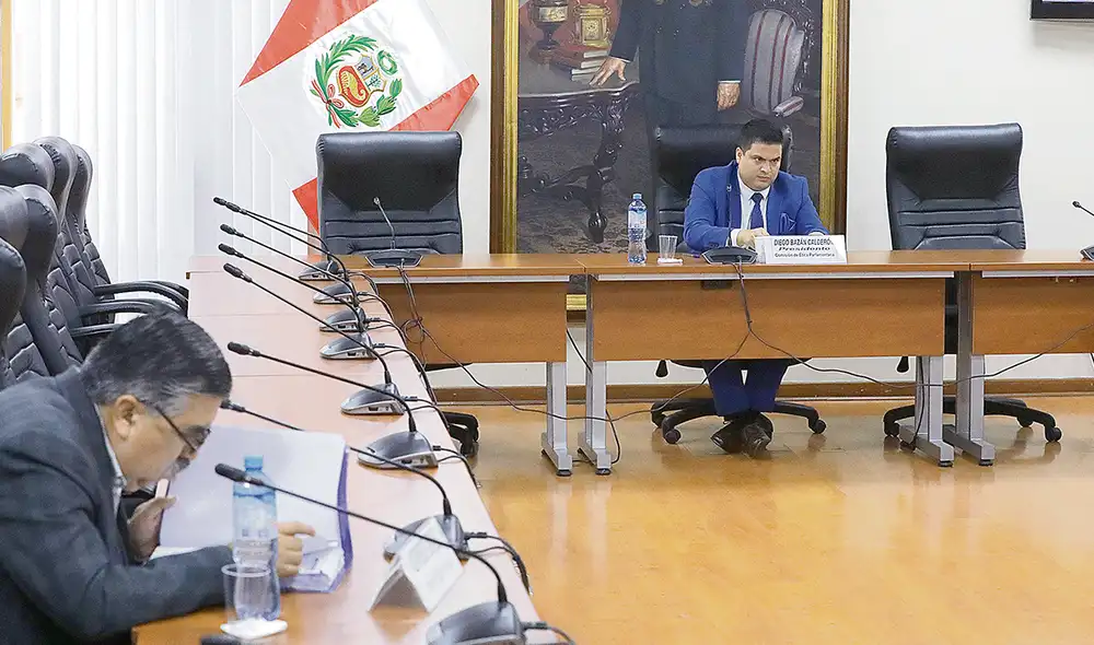 Poco avance. Comisión presidida por Diego Bazán acabó archivando otra denuncia contra el presidente del Parlamento pese a graves imputaciones. Foto: difusión