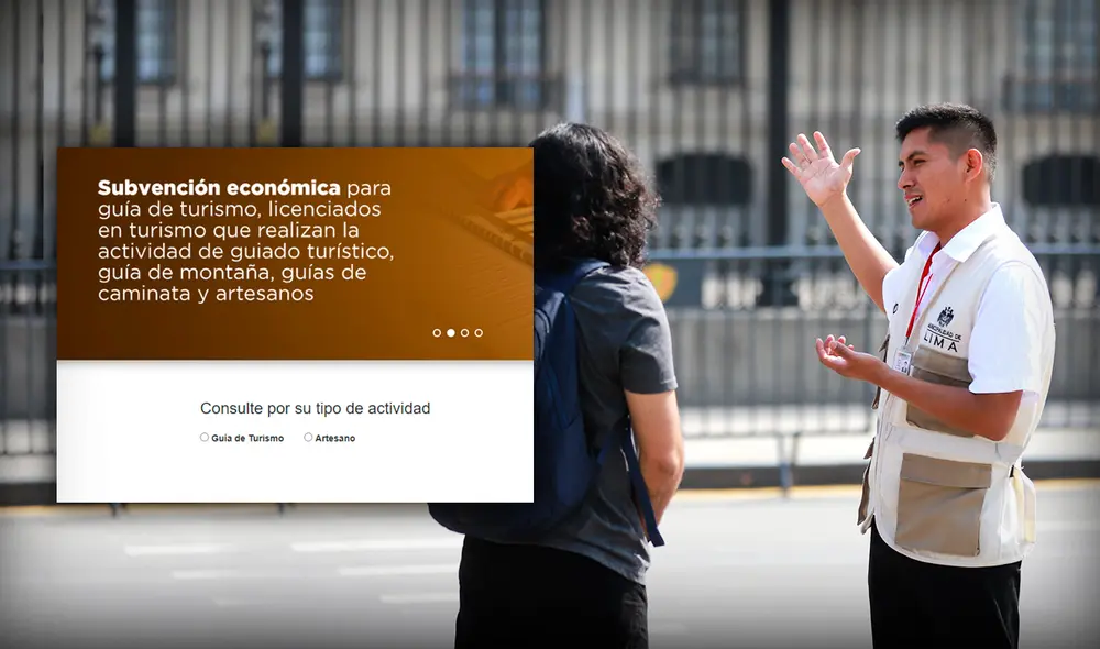 Los profesionales del sector turismo deberán ingresar a la web oficial del Mincetur para conocer si acceden a este beneficio. Foto: composición LR/Mincetur Los profesionales del sector turismo deberán ingresar a la web oficial del Mincetur para conocer si acceden a este beneficio. Foto: composición LR/Mincetur