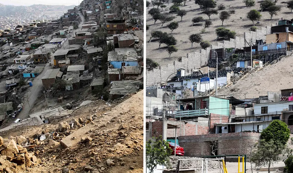 El distrito más pobre de Lima Metropolitana se encuentra en el puesto 1.310 en el ámbito nacional. Foto: composición LR/Andina