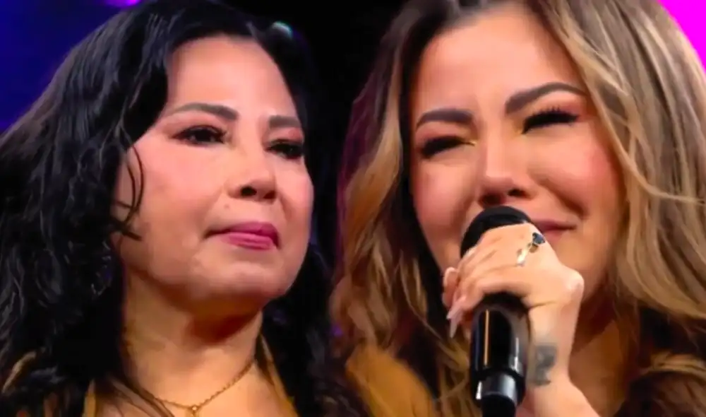 Estrella Torres también recordó a su padre fallecido en la última edición de '¿Cuál es el verdadero?'. Foto: composición LR/América TV