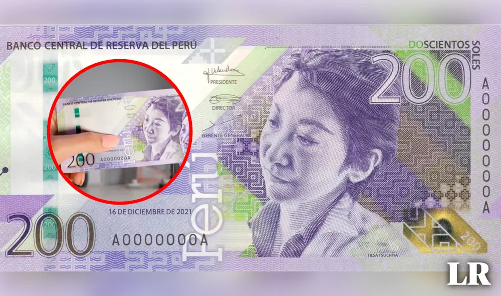 Este billete de Tilsa Tsuchiya coexistirá en circulación junto con las otras divisas de S/200 actuales. Foto: composición de Gerson Cardoso/LR/BCRP