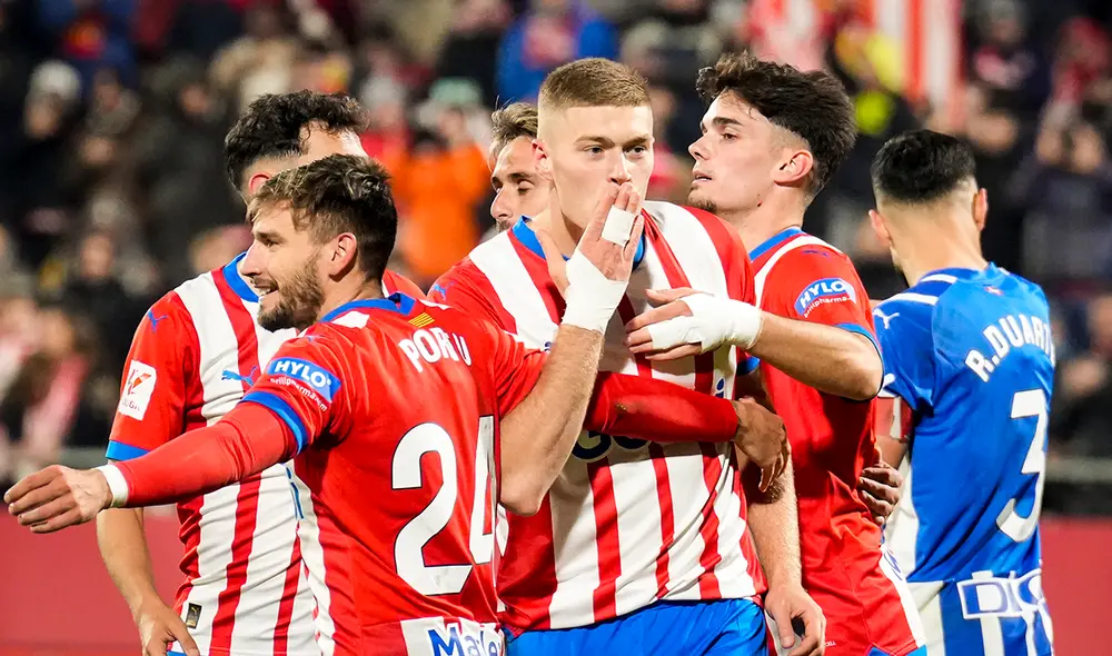 Girona está en el primer lugar de la tabla de posiciones de LaLiga EA Sports. Foto: EFE