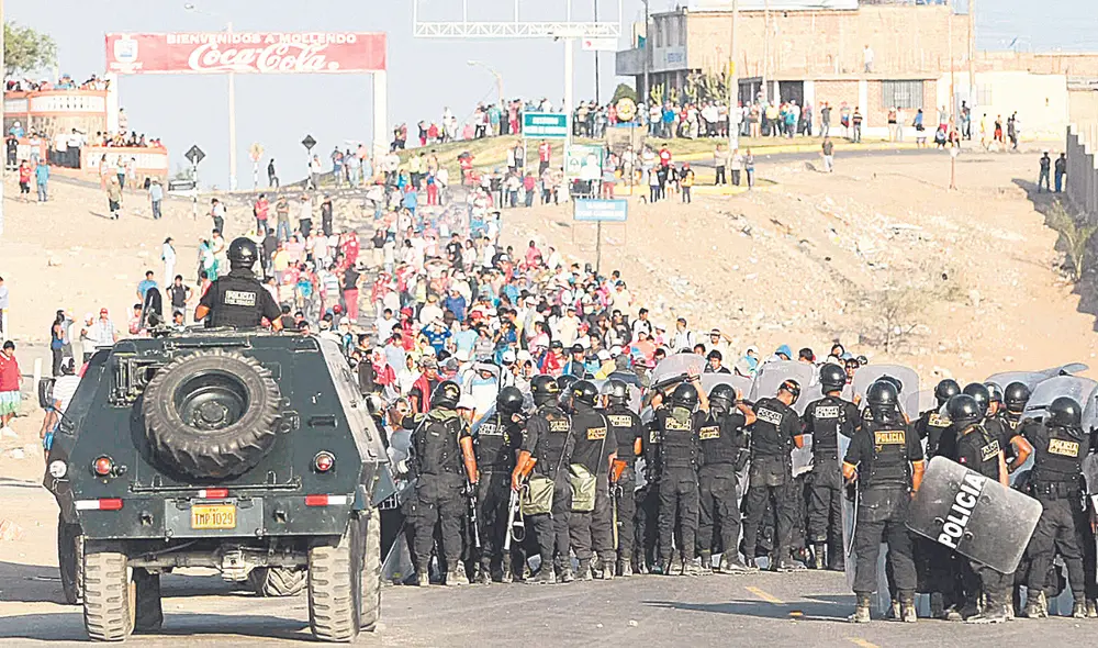 Escenario. Los casos de conflictos sociales superan los 220, el 42% de estos se encuentran en el norte, el 34% en el sur y el 20% en el centro, según el OCM. Foto: difusión