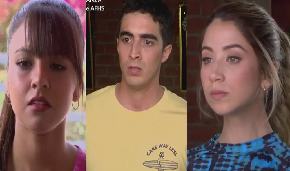 'Al fondo hay sitio': Dolores encuentra a Jimmy y Alessia juntos. Foto: composición LR / captura América TV