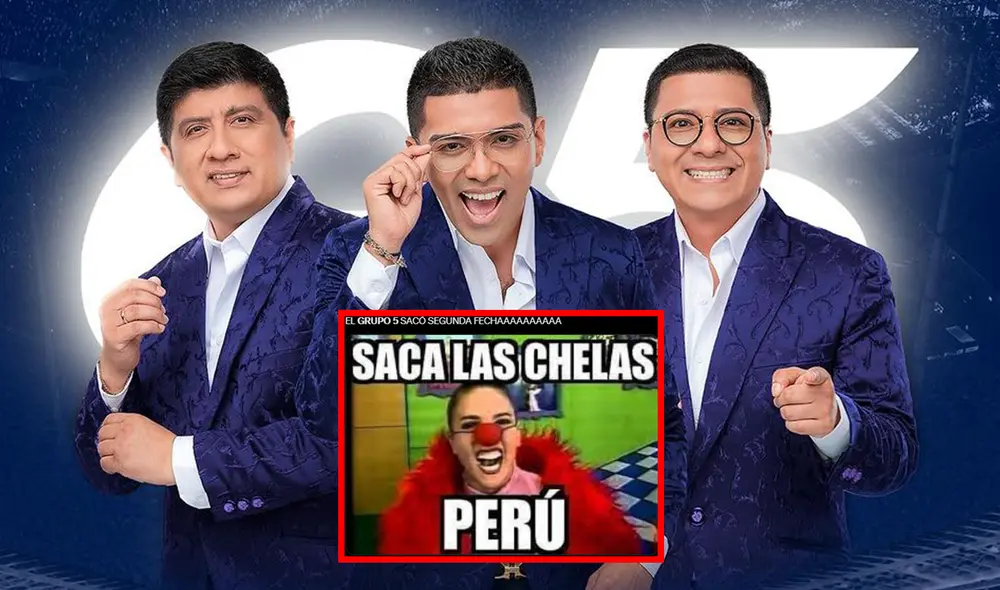 Grupo 5 tocará en el Estadio Nacional en 2024. Foto: composición LR/Instagram/Grupo 5/Twitter