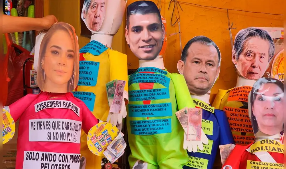 Personajes políticos, del espectáculo y fútbol nacional le dan vida a las piñatas de fin de año. Foto: Bella Alvites/La República Personajes políticos, del espectáculo y fútbol nacional le dan vida a las piñatas de fin de año. Foto: Bella Alvites/La República