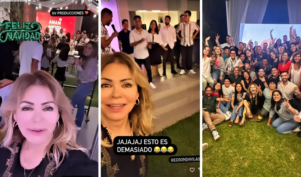 Conductores de programas emitidos por la señal de América TV estuvieron en la celebración realizada por Gisela Valcárcel. Foto: composición LR/Instagram/Gisela Valcárcel