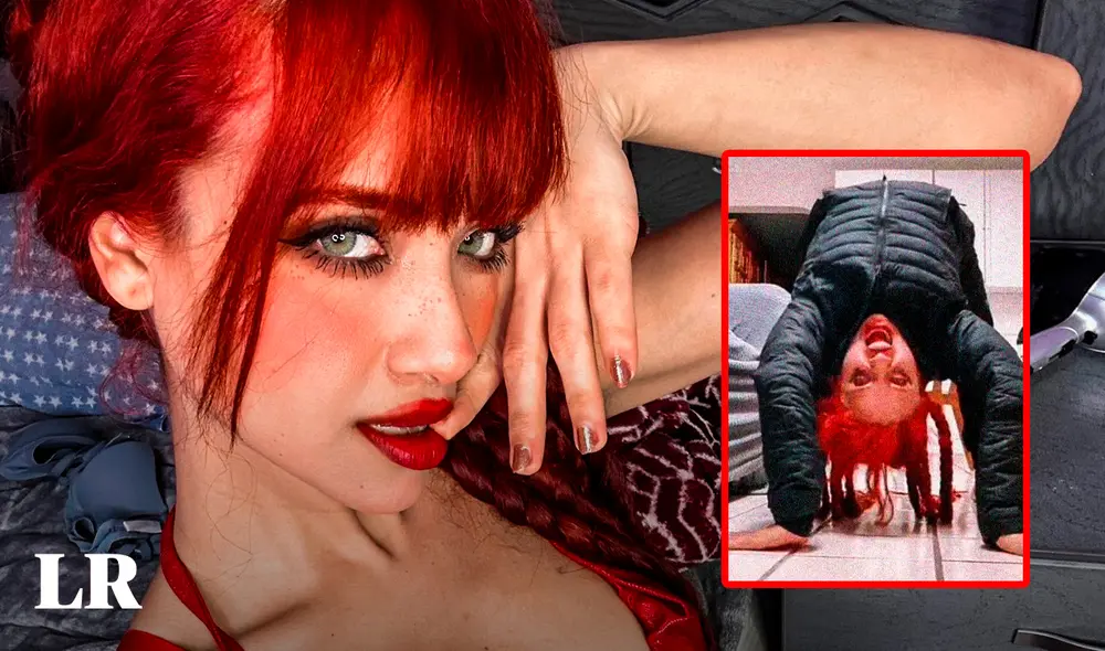 La influencer mexicana, Bella Dueñas, viene causando polémica en sus redes sociales por los live que sube en los que se muestra presuntamente poseída. Foto: composición LR / X y TikTok de BD