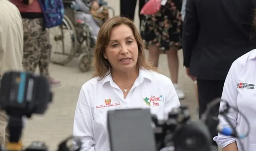 La jefa de Estado hizo énfasis en el caso del líder de Perú Libre. Foto: Presidencia del Perú La jefa de Estado hizo énfasis en el caso del líder de Perú Libre. Foto: Presidencia del Perú